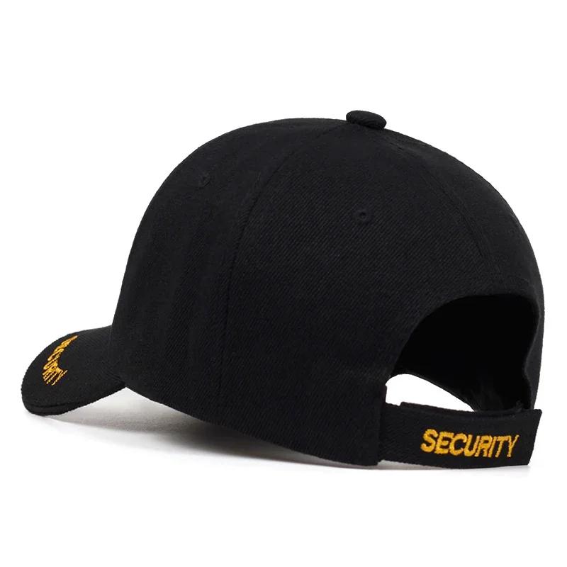 Unisex Security Letter Embroidery Baseball Caps Spring And Autumn Outdoor Adjustable Casual Hats Hip Hop Hat Sunscreen Hat