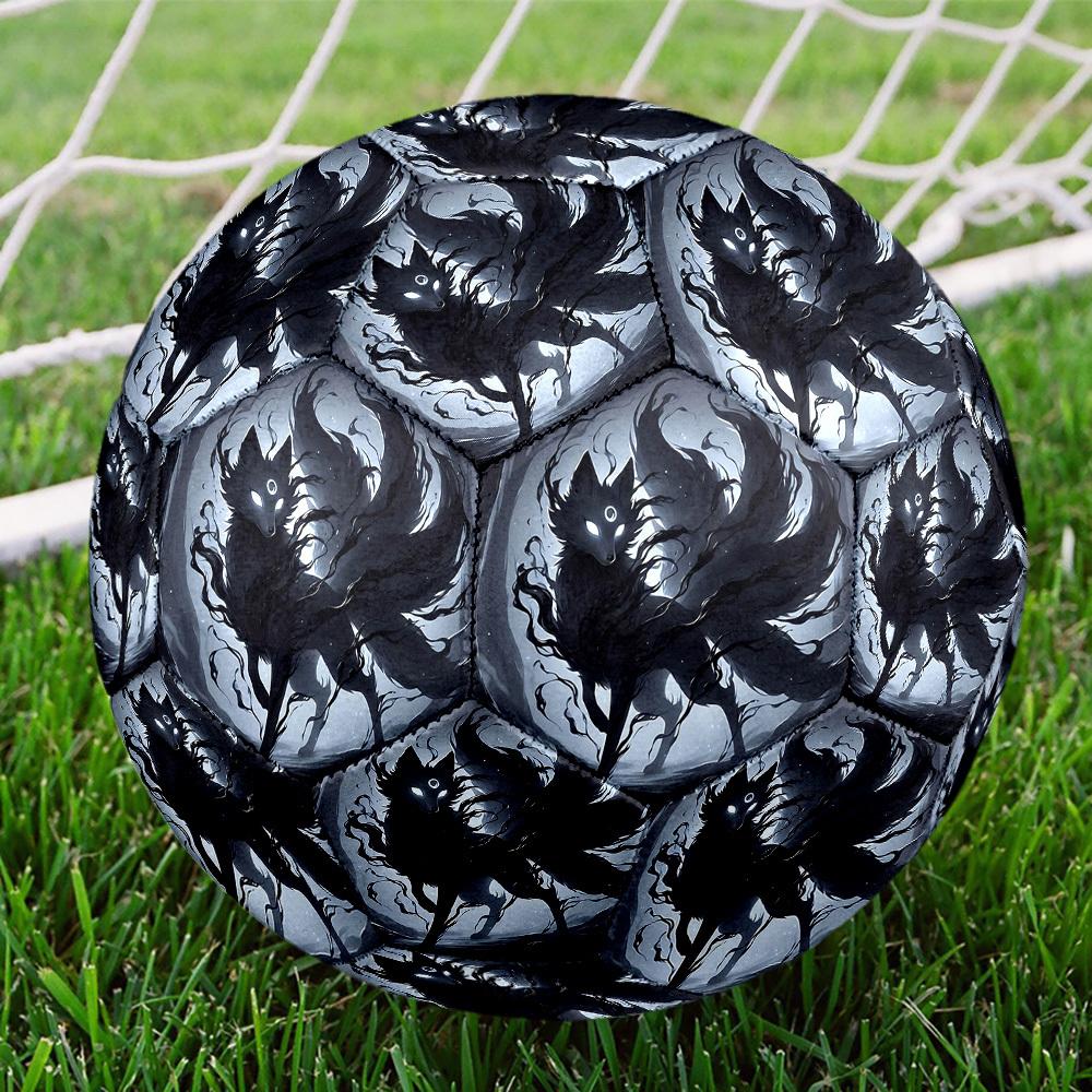 1pc Shadow Wolf Forest Size 5 Soccer Ball Professional Match Training Football Indoor &Outdoor Sports Ball Lightweight Durable c65100