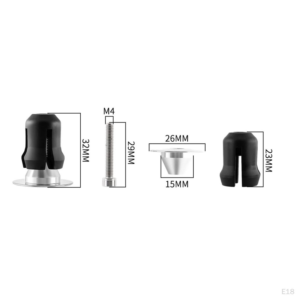 2 Pack Handlebar Plugs for Bikes, Folding Bike Accessories
