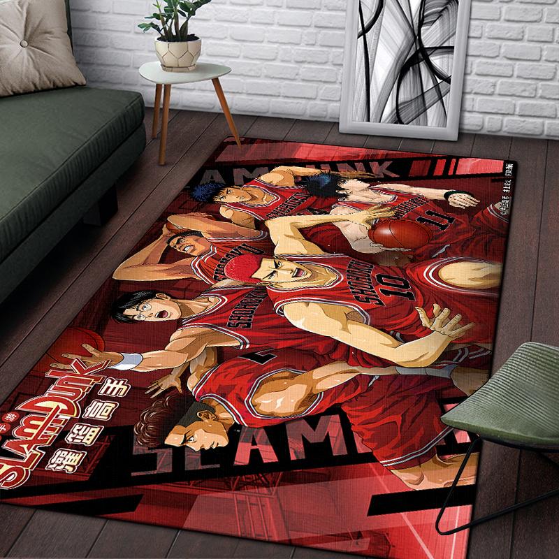 SLAM DUNK benutzerdefinierter Teppich Wohnzimmer Küchenmatte Fußmatte Yogamatte Heimdekoration Waschraum Bodenmatte Teppiche für Wohnzimmer