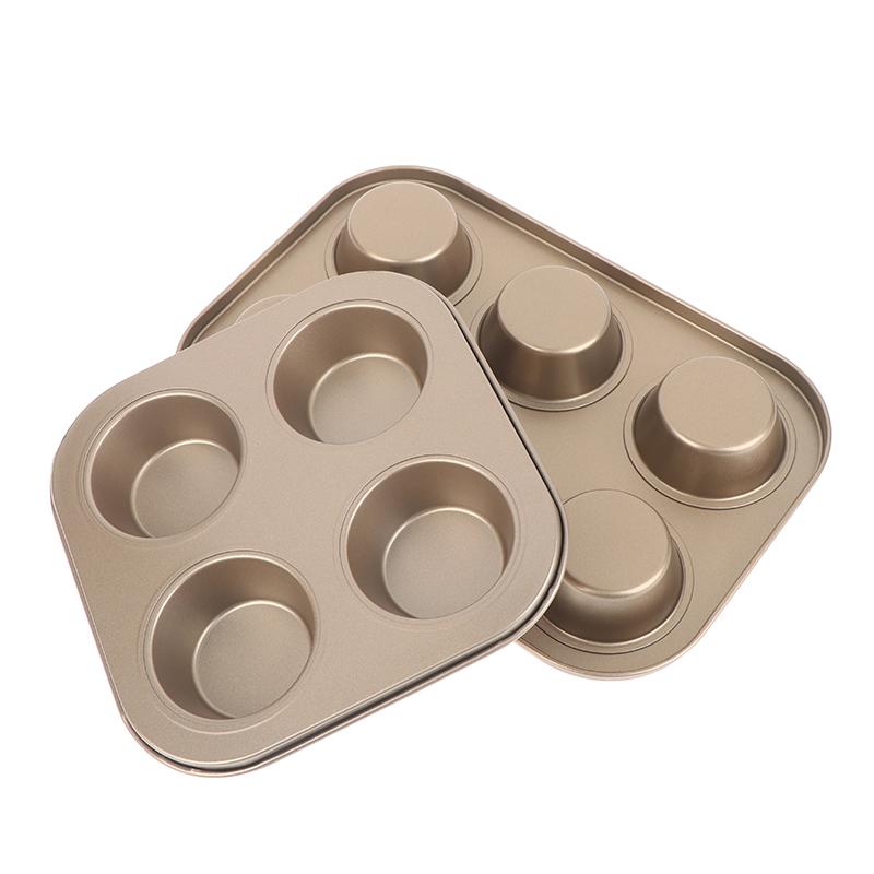 4/6/12 Cups Cupcake Pan Muffin Tray Cupcake Mold Muffin Pan Carbon Steel Baking Pan Non Stick Bakeware Microwave Cake Mould