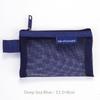 Small Portable Travel Square Solid Color Nylon Mesh Coin Bag Lipstick Key Earphone Id Credit Card Storage Pouch Organizer