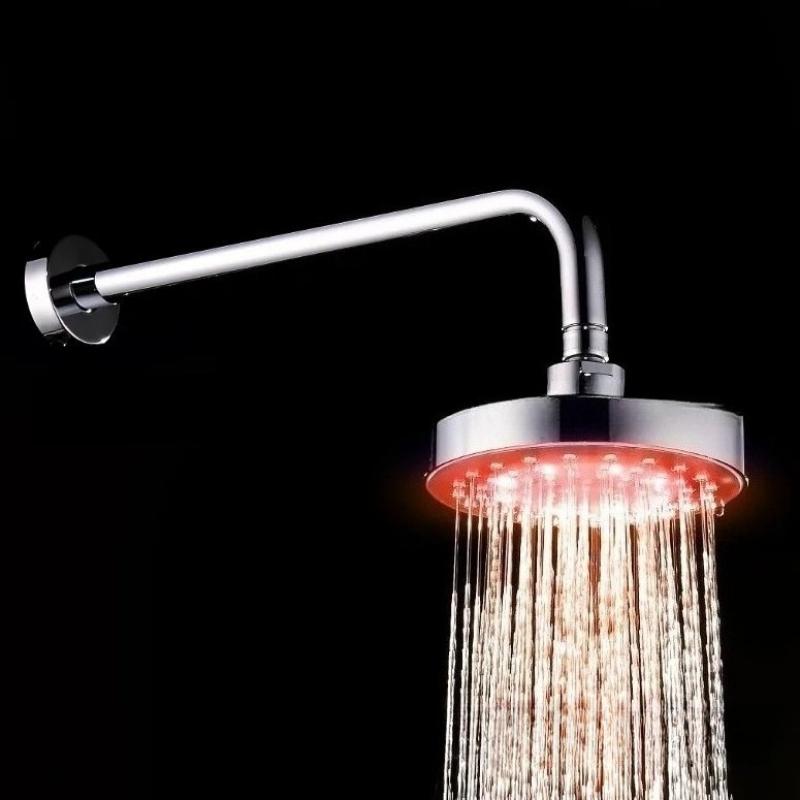 Smart LED Shower Head with Auto Color Changing & Temperature Sensor, High Pressure Rainfall Eco-Friendly Bath Experience, Water
