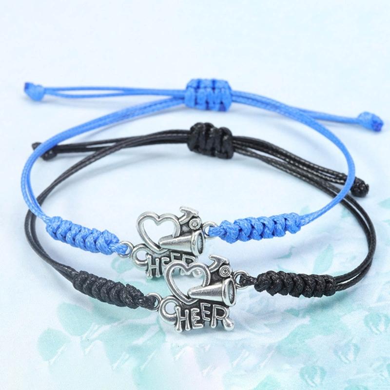 Girls Cheerleading Charm Bracelets for Girls Sports Lover Sports Enthusiasts Jewelry for Team Cheerleader Jewelry Women