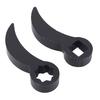 2pcs Pry Bar Wrench Adapter Heads Adjustable Sturdy Construction Half Shaft Removal Car Repairing