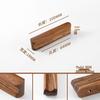 Japanese Minimalist Walnut Handle Solid Wood Cabinet and Wardrobe Drawer Handle
