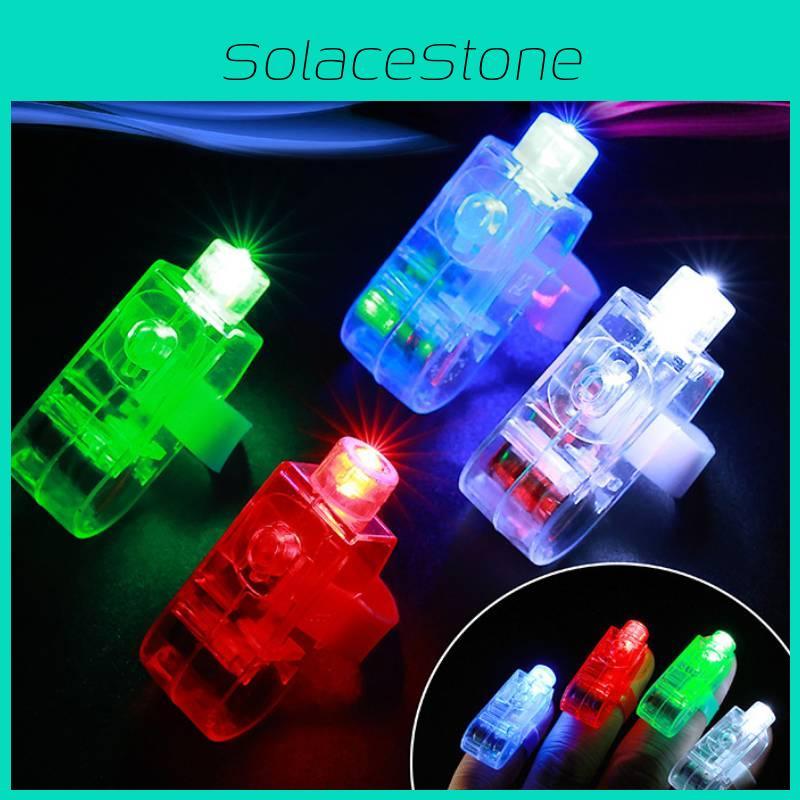 Bright Led Finger Lights Vibrant Laser Rings Perfect For Parties And Celebrations