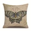 Linen Pillowcase Home Cute Butterfly Sofa Pillowcase Office Nap Pillow