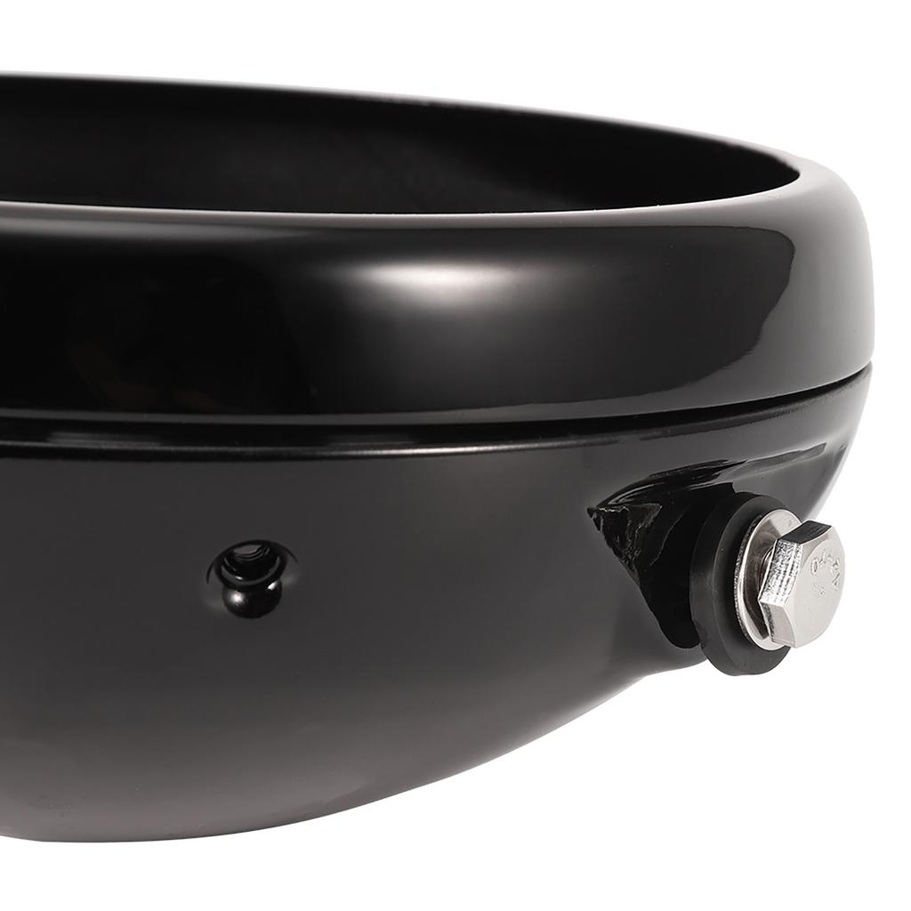 7 Inch Iron Motorcycle Modification LED Headlight Head Lamp Housing Cover(Black)