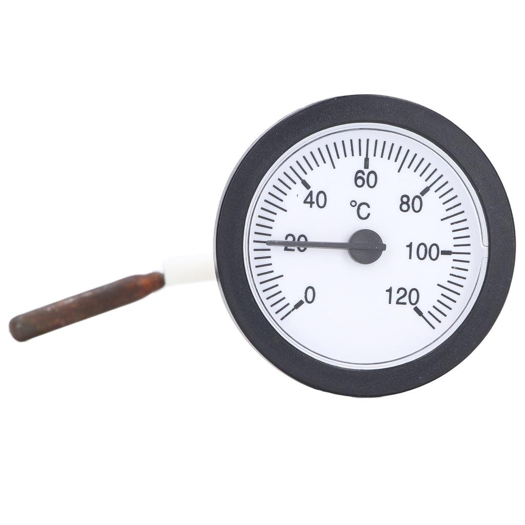 Zeigerthermometer 0‑120 Grad C Messbereich Kupfersensor Klare Temperaturskala 52mm 2.0in Thermometer für Flüssigkeit