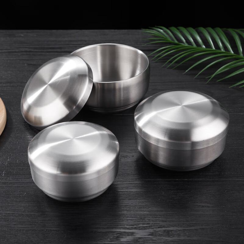Double-Layer 304 Stainless Steel Rice Soup Bowl