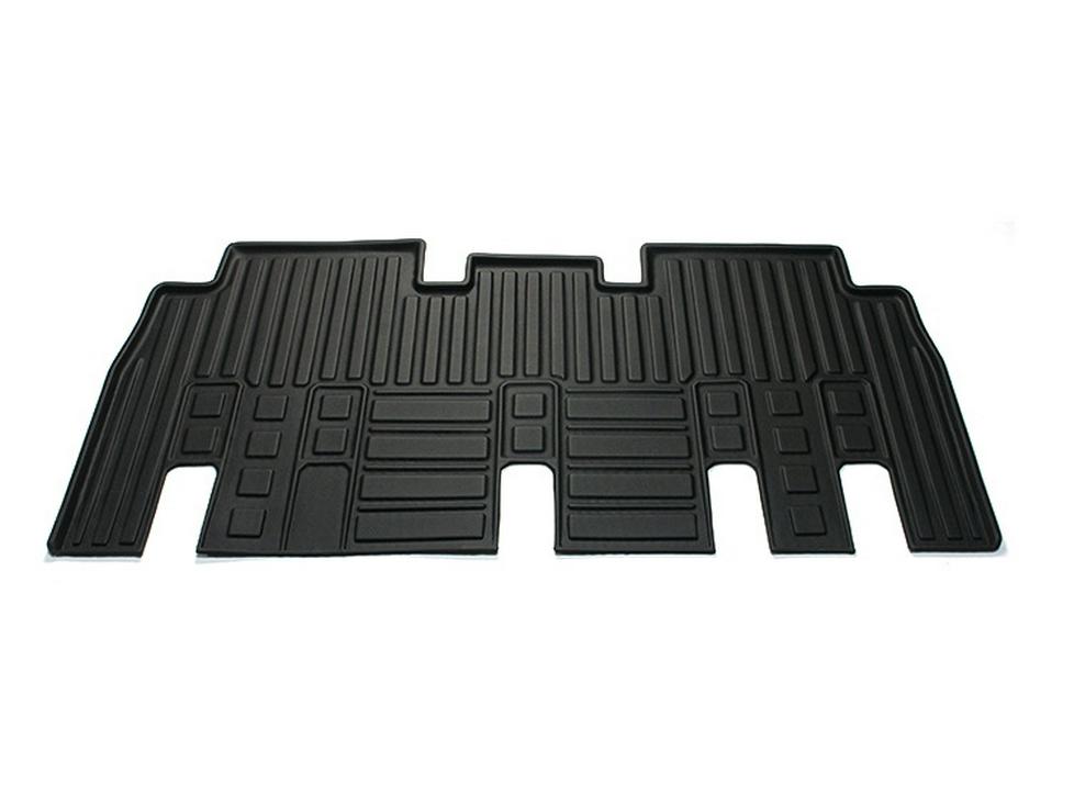 Odorless TPE 3D Car Floor Mats for Tesla Model X 7-Seater (Manual) - Basin Shaped Foot Pads