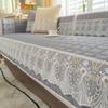 Sofa Cushion for All Seasons, High-end Modern Simple Living Room Fabric Non-slip Cushion Sofa Cover Backrest Cover