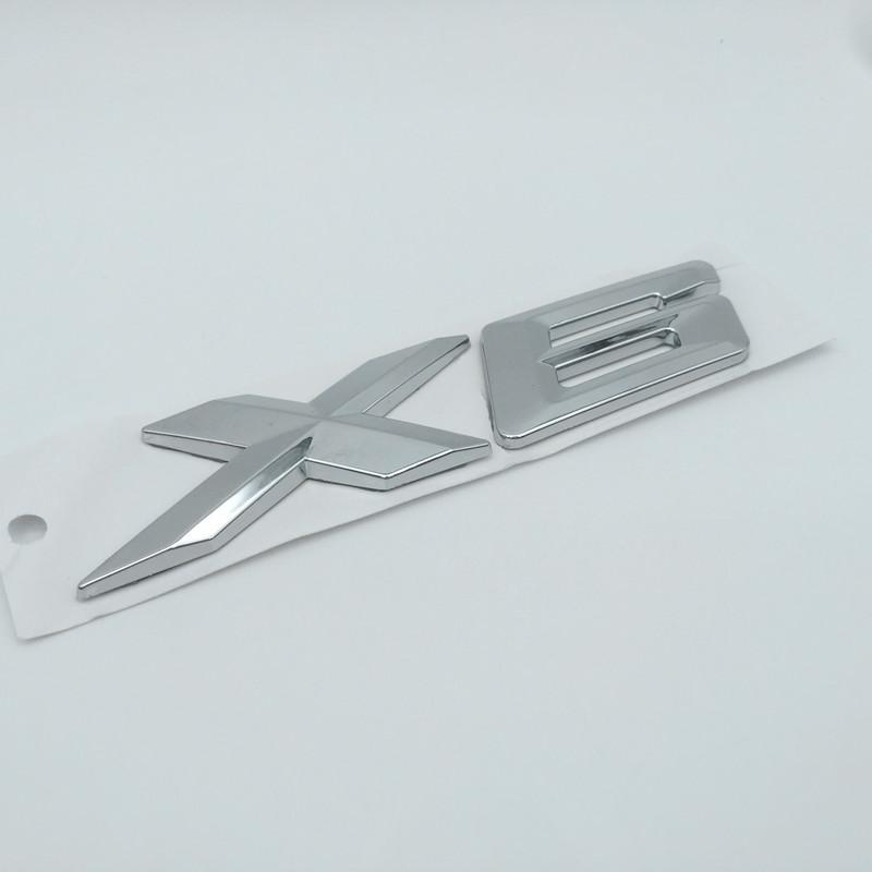1pcs 3D ABS X1 X2 X3 X4 X5 X6 X7 GT Car Letter Rear Tailgate Trunk Decals Emblem Badge Sticker Decal Styling Auto Accessories