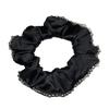 Luxury Crystal Satin Hair Tie for Women - Retro Light Ponytail Accessory