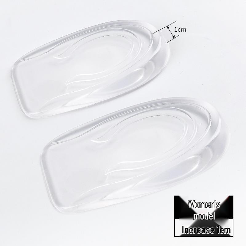 

Invisible Soft Silicone Half Insoles for Height Increase, Unisex Heel Inserts
