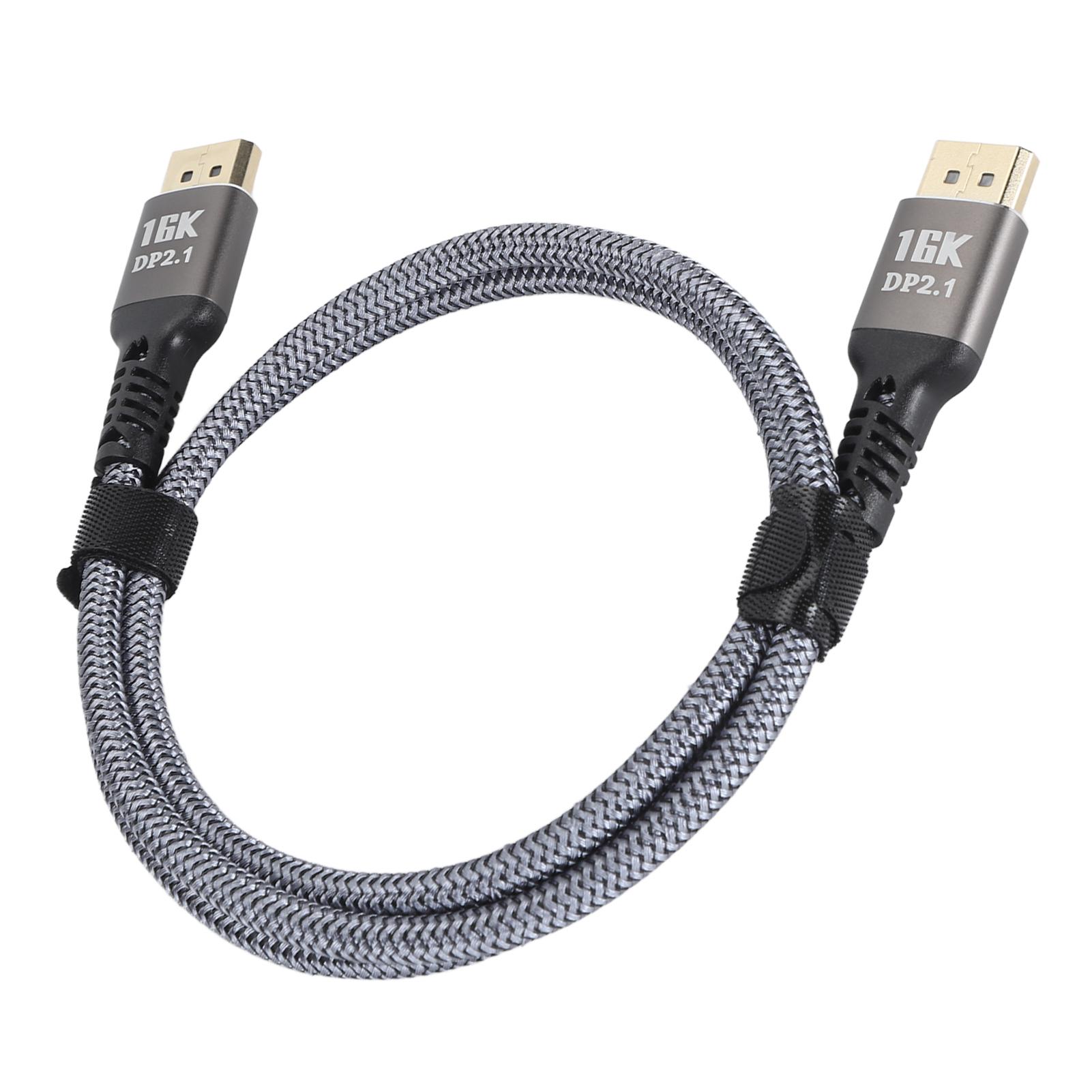 

Кабель DisplayPort 2.1 16K 30 Гц 40 Гбит/с 3D Dynamic HDR Папа к папе Кабель DisplayPort для FreeSync для G Sync Gaming