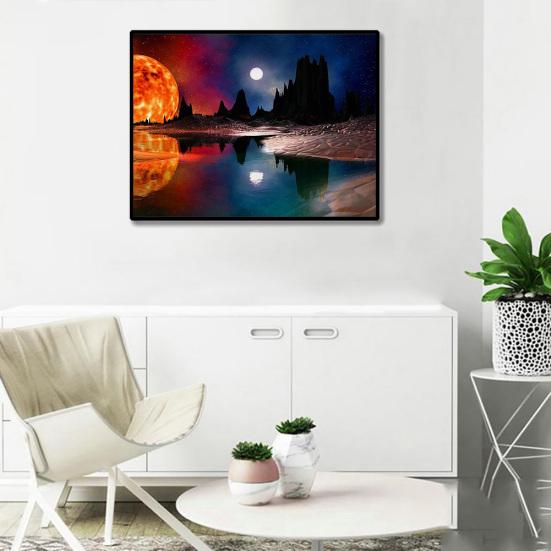 5D DIY Diamond Painting Cross Stitch Pretty Wonderland Forest Full Drill Mosaic Embroidery Couple Room Wall Decor Craft Art