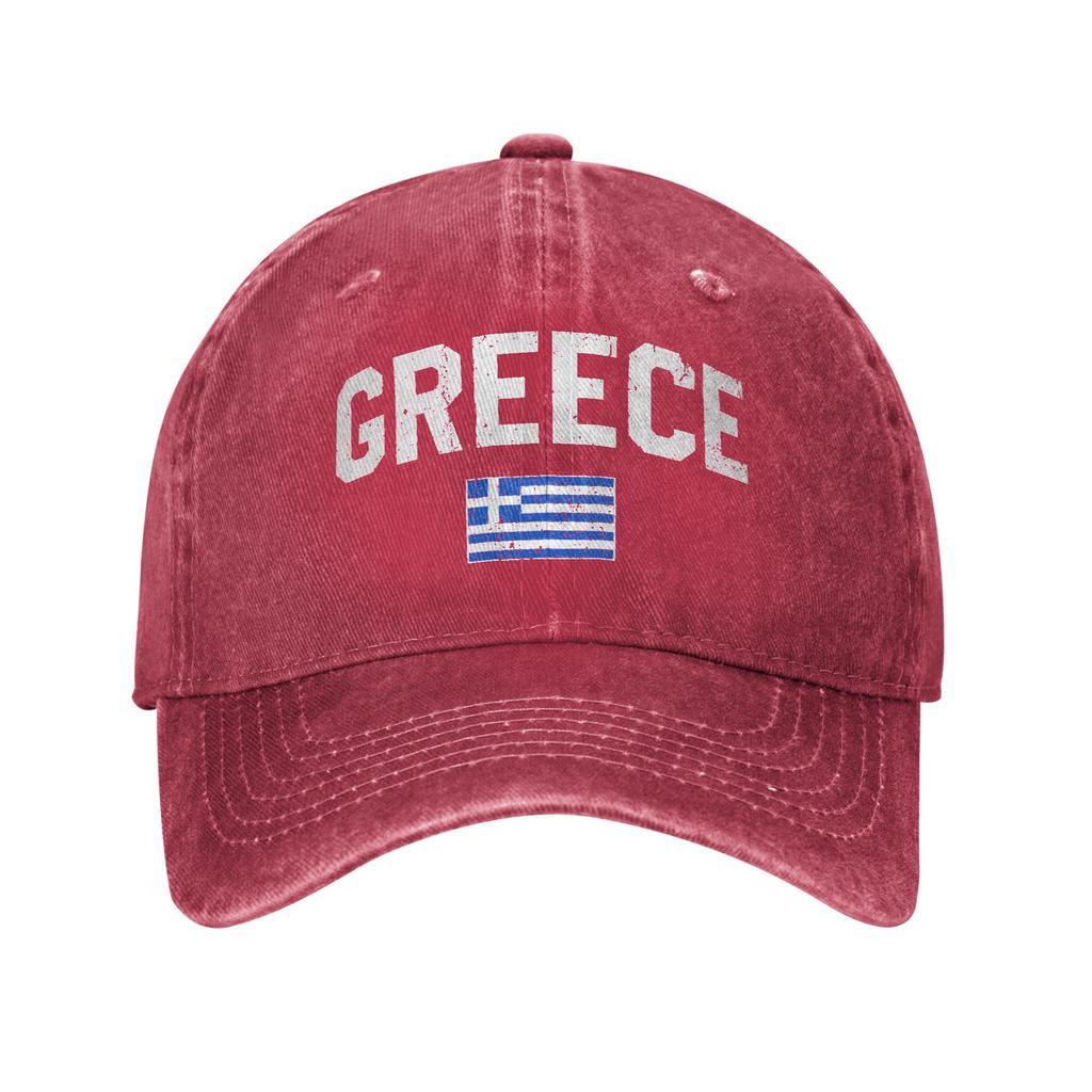 Greece Flag Casual Baseball Cap Running Hippie Hip Hop Hats Summer Wholesale FeUnisex Unisex Y2k Funny Baseball Caps