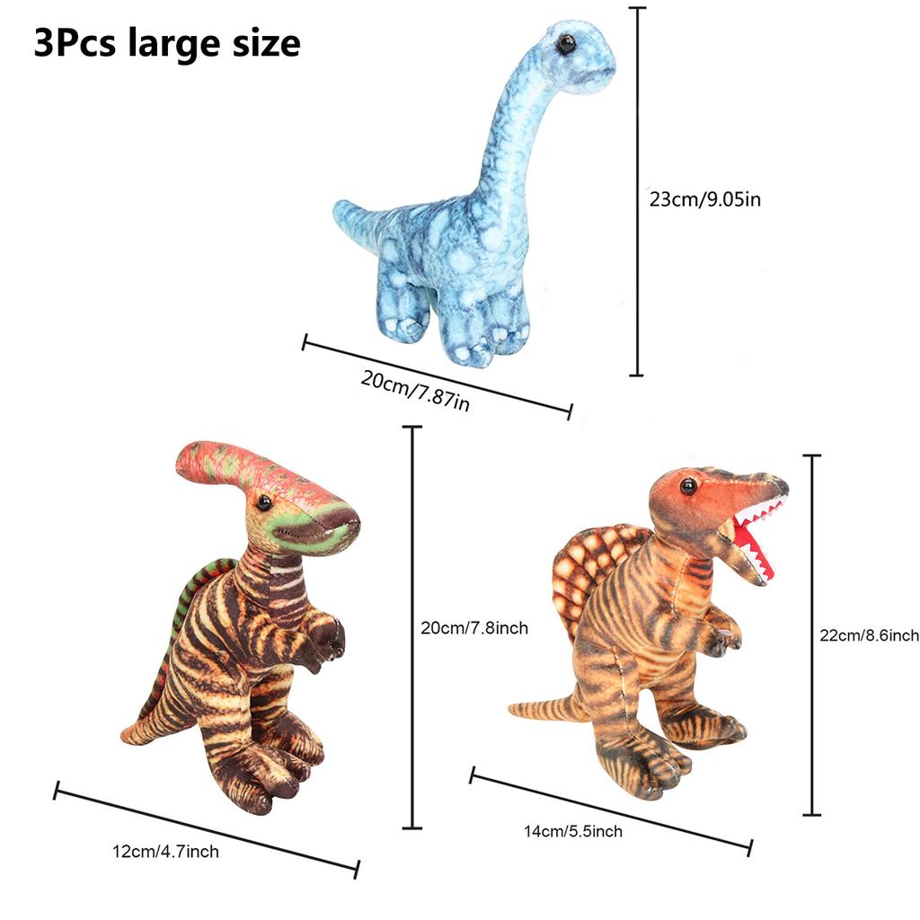 8 Zoll L T-Rex Dinosaurierspielzeug Grün Geburtstagszubehör Party Gartendeko Foto Requisite Jura-Thema Dekoration für Kinder & Erwachsene