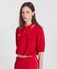 Minasu Pk Crop Banding T Shirt_Red