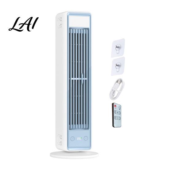 Wall-mounted Fan Wall Mount Desktop Fan 3 Speed Bladeless Tower with Personal