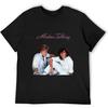 Men's Modern Talking Oversized Plain Black T-Shirts Black