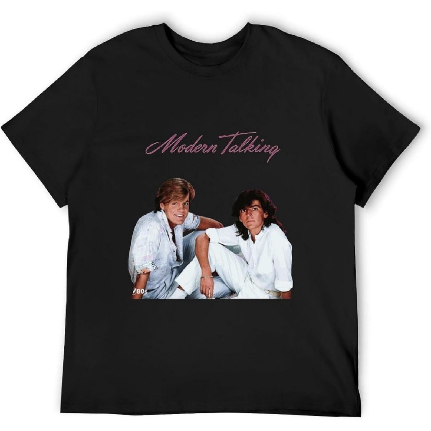 Men s Modern Talking Oversized Plain Black T-Shirts Black S разноцветный