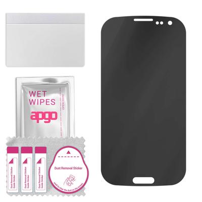 apgo Privacy Matte Hybrid Protective Glass Compatible with Samsung Galaxy S3 I9300, Flexible Nano Glass, Great Replacement for Tempered Glass, Scratch