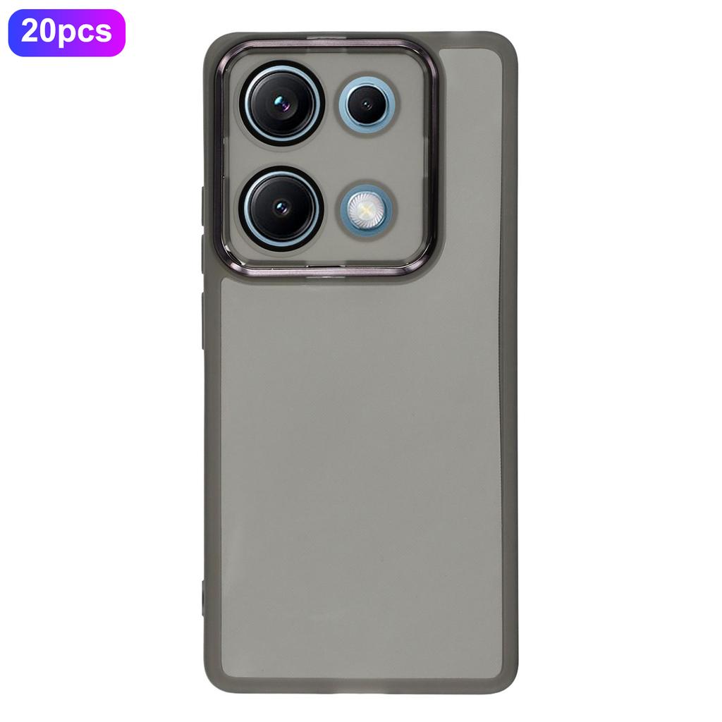Bulk Purchasing 20Pcs For Xiaomi Redmi Note 14S 4G Case Electroplated Camera Frame TPU Phone Cover Precise Cutouts