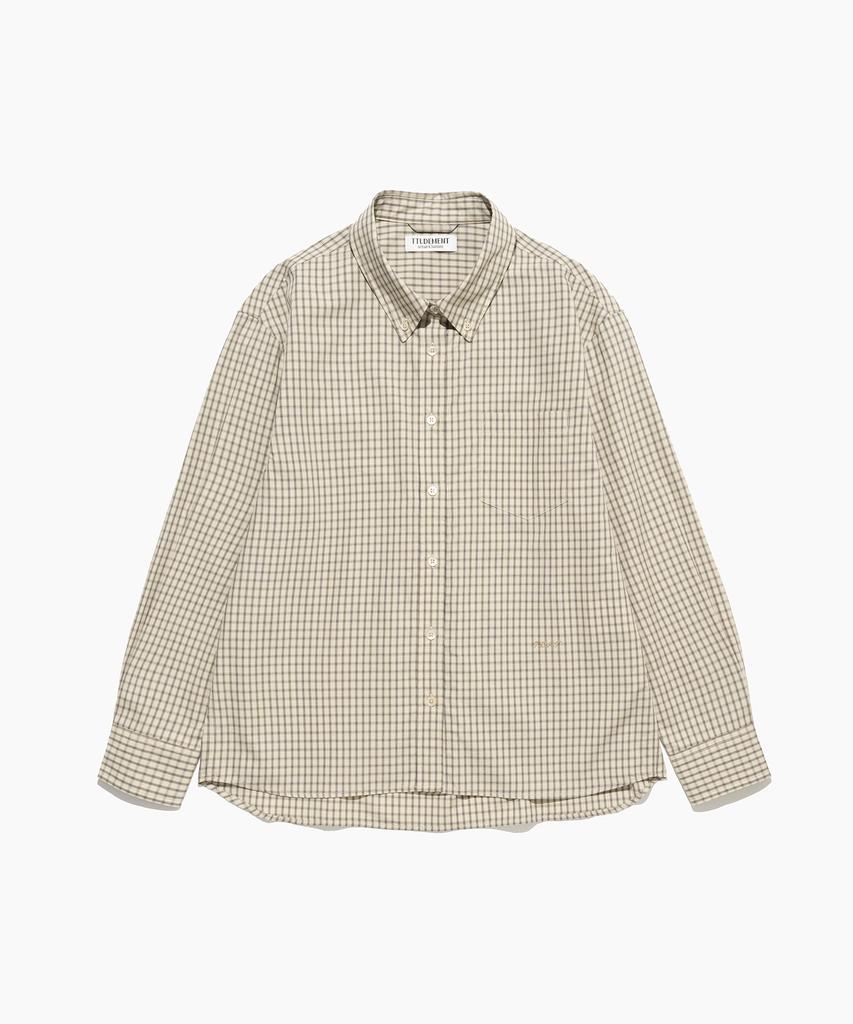 TTUDEMENT [2Colors] Grid Check Shirt