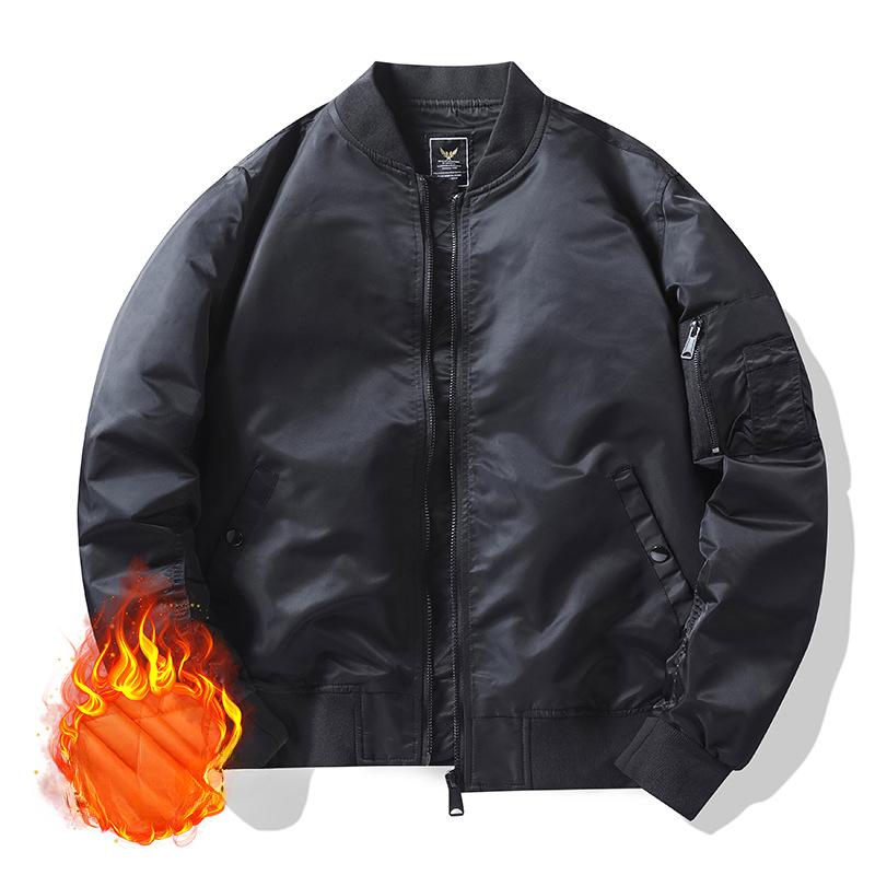 Capispalla Autunno Inverno Giacca Bomber Giacca da Aviatore da Uomo