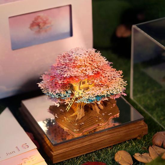 2026 Time Piece Calendar 3D Tear-Away Desk Calendar Notepad Daily Planner DIY Paper Carving Art Desktop Decoration Gift for Christmas Birthdays