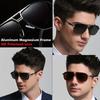 Fashion Gradient Sunglasses for Men Big Frame Pilot Sun Glasses Design Anti-reflective Lunette eil Homme UV400