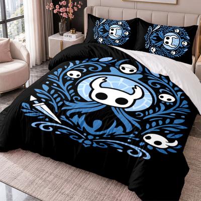 Hollow Knight 3Pcs Bedding Set Duvet Cover With Two Pillowcases For Bedroom Home Decoration