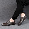 Slipper Schuhe für Herren 2024 Herbst Sommer Herrenschuhe Lässig Vintage Lederdesign Slipper Flats Marke Fahrschuhe Businessschuhe