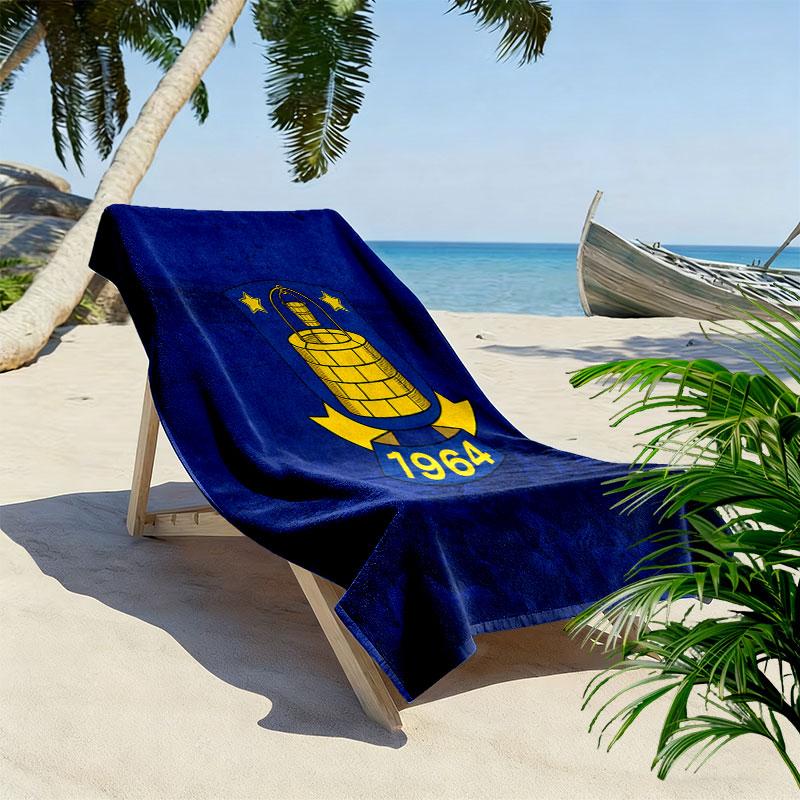 BIF Print Beach Towel, Large Soft Quick Dry Towel for Beach Camping Swimming