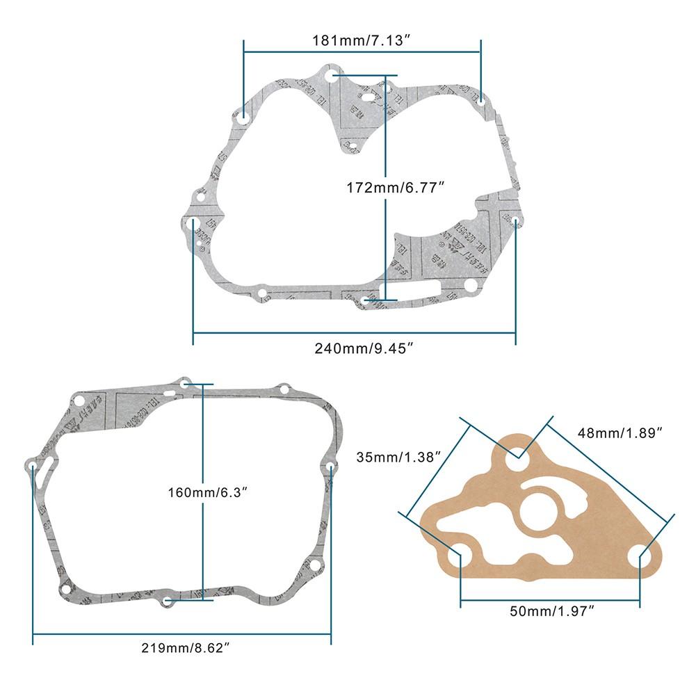 47mm Gaskets Kit 70cc Engine Gasket Cylinder Head Gaskets