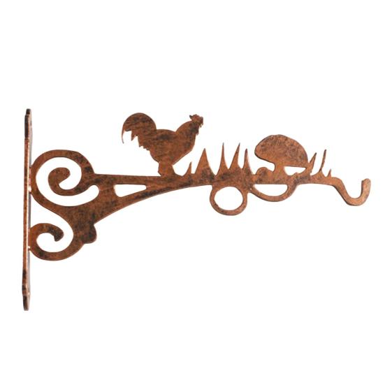 Wall Plant Hanger Metal Coated Wall-mounted Hook Rust-Proof Indoor Outdoor Bracket