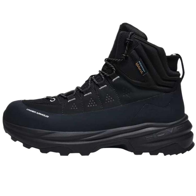 Under Armour Comfortable Shock Absorbing Durable Waterproof High Top Hiking Shoes Unisex Hiking Shoes Black 14438001-0033