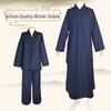 Unisex Autumn/Winter Tai Chi Taoist Robe Set with Oblique Placket and Plush Lining