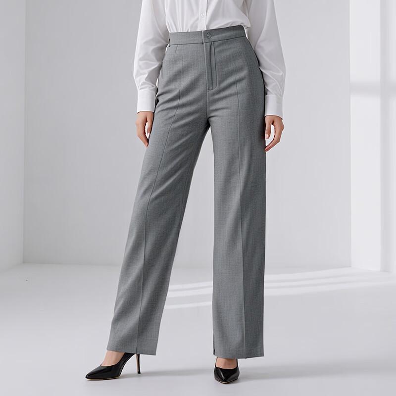 Teluoman Machine Washable Wrinkle-Free Formal Trousers