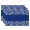 Jogos Americanos de Mesa Nuvens Azuis e Brancas Estilo Zen Motivo de Nuvem Inspirado Jogos Americanos Impermeáveis Resistentes ao Calor Decoração de Jantar para Cozinha