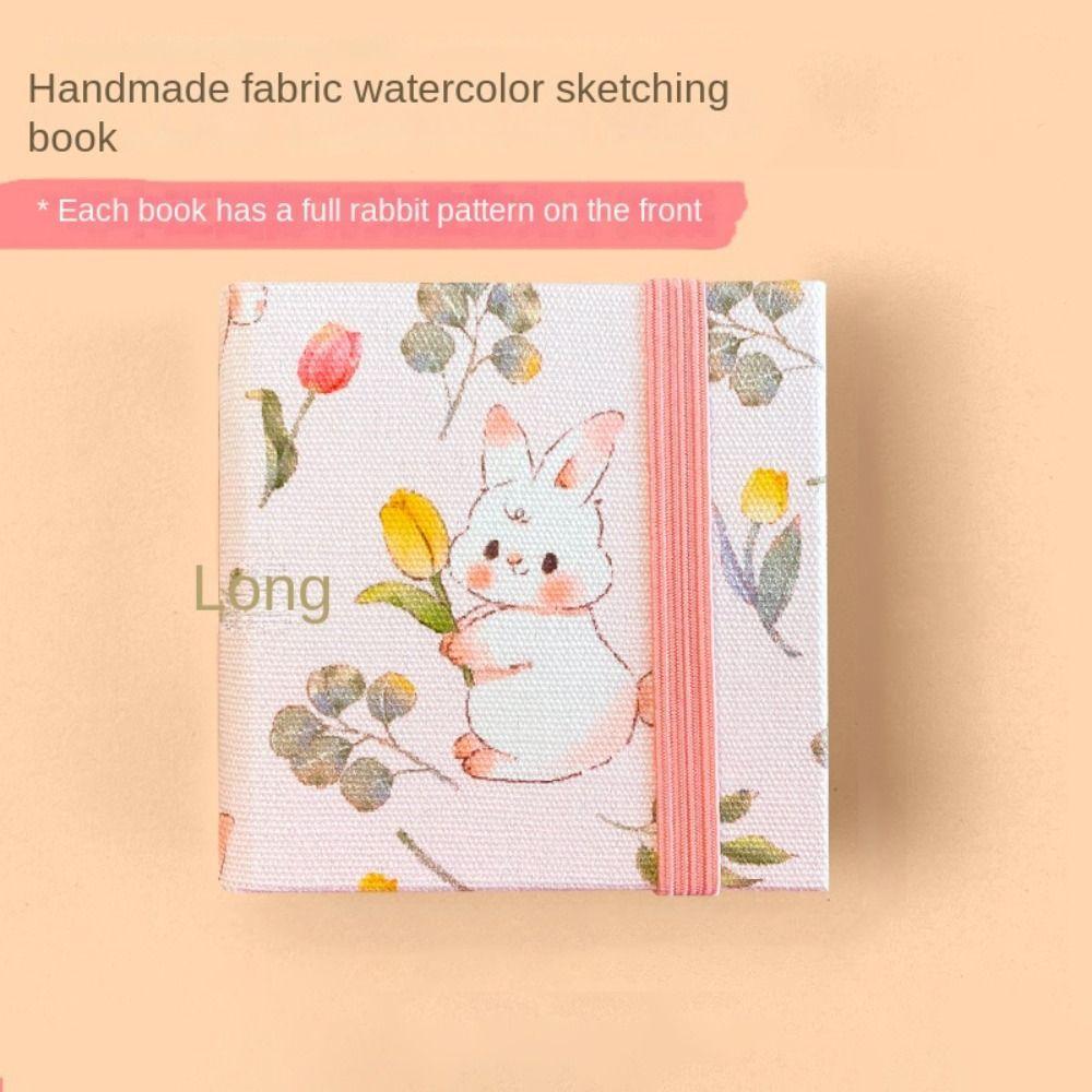 Buntes Mini Stoff Aquarellbuch Papierblock Mini Aquarellmalbuch Kunstbedarf