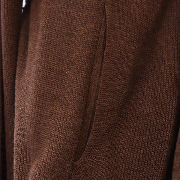 AMERI UNDRESSED Long sleeve Shawl collar long knit cardigan S Brown Women Used