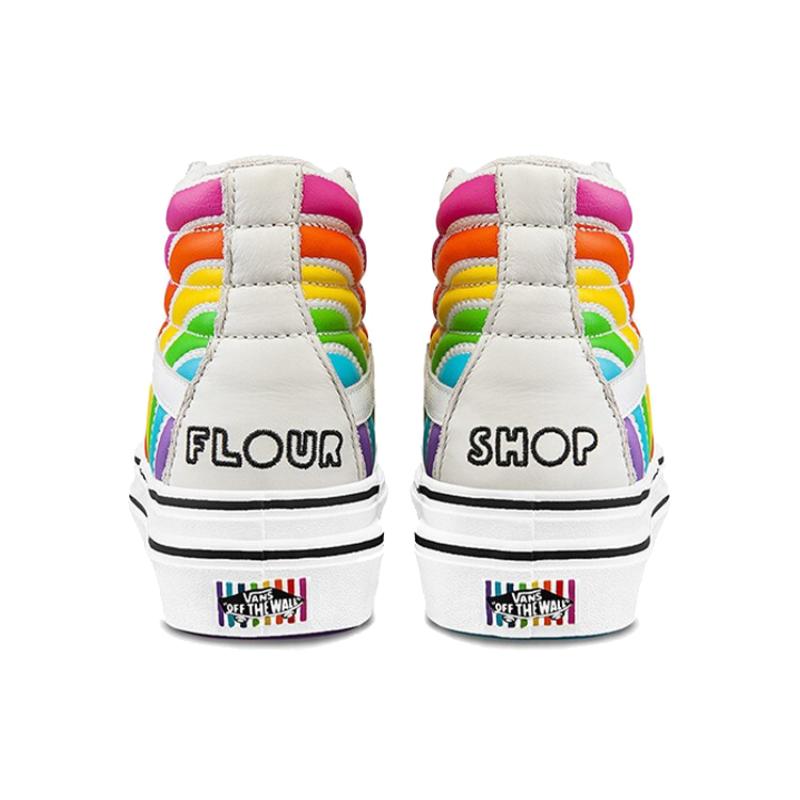 Vans Flour Shop X Vans Super ComfyCush Sk8 Hi 'Rainbow' Vans VN0A54EU2N7