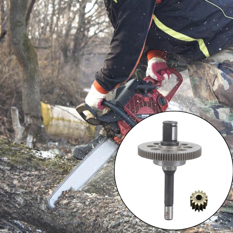 Metal Gear Pinions Assembly With Shaft For Lawn Mower 4-8 Inch Electric Lithium Chainsaw Brushless Motor Power Tool