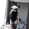 Sexy Bodysuit Uniform Sweet Rabbit Girl Cosplay Costumes Temptation Women Rabbit Ears Roleplay Party Club Wear Set
