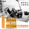 Apollo 57Pcs 1/4" Socket Ratchet Wrench Set Complete Car Repair Tools Set for Car Bike Motorcycle Maintenance Mechanic Tools