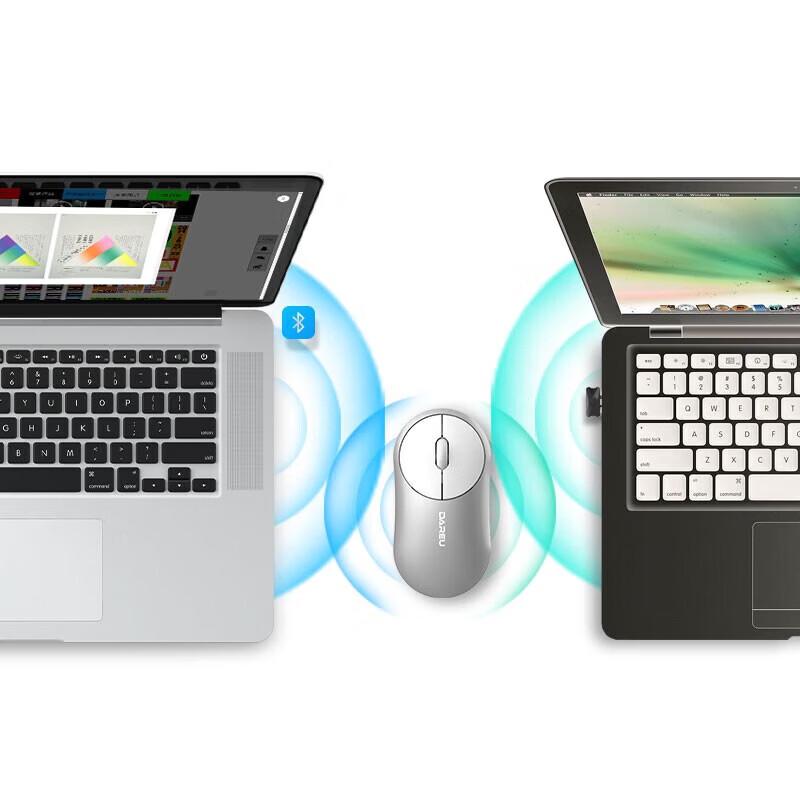 DAREU UFO Wireless Dual Mode Bluetooth Office Mouse